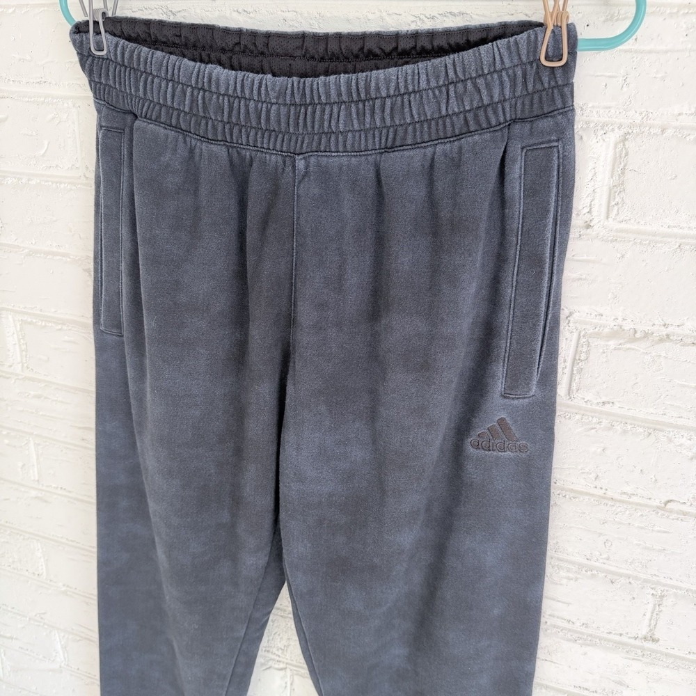 Adidas Men's Washed-Tye Dye Navy Black Sweat Pants Size‎ Medium - Picture 2 of 8